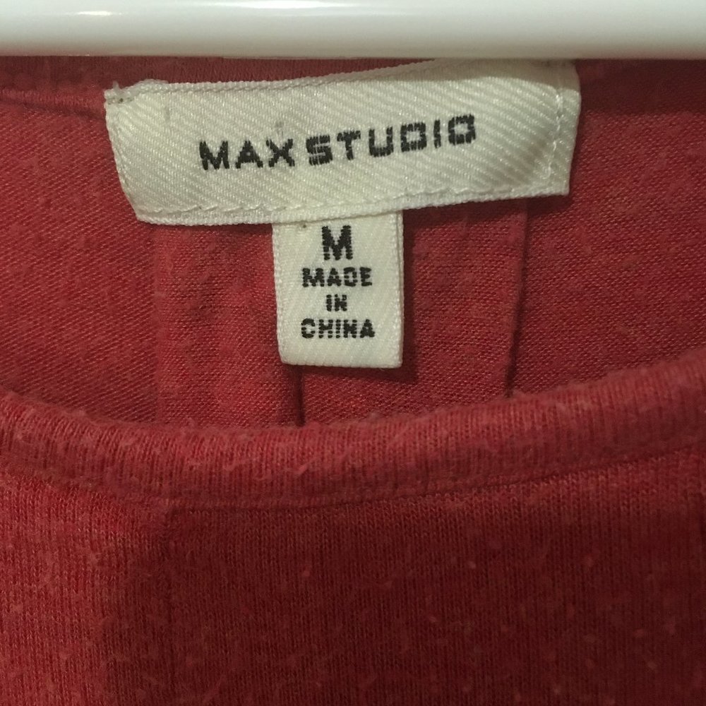 Red Cold Shoulder Top - Picture 5 of 9